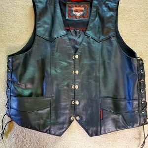 Interstate Leather Motorcycle Vest XXL